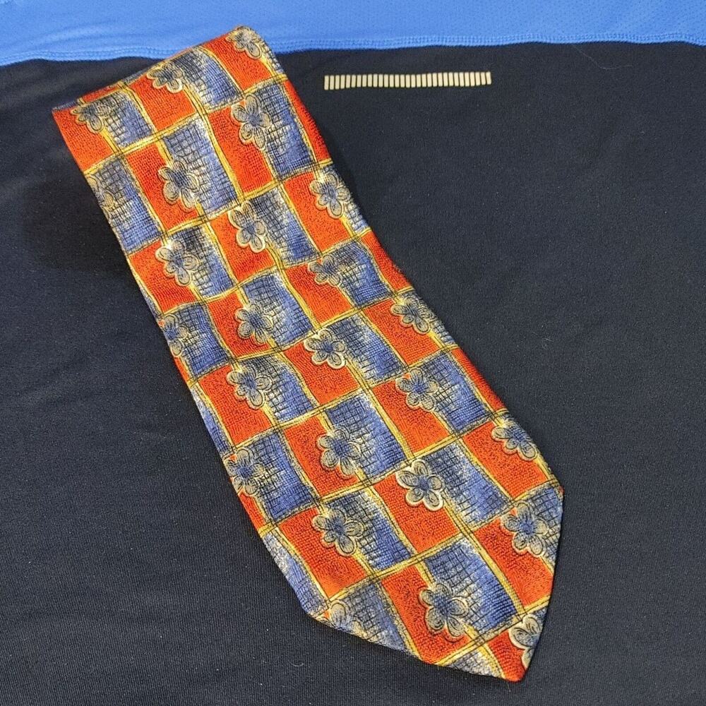 Robert Talbot Co Red/Blue Silk Men's Neck Tie OS